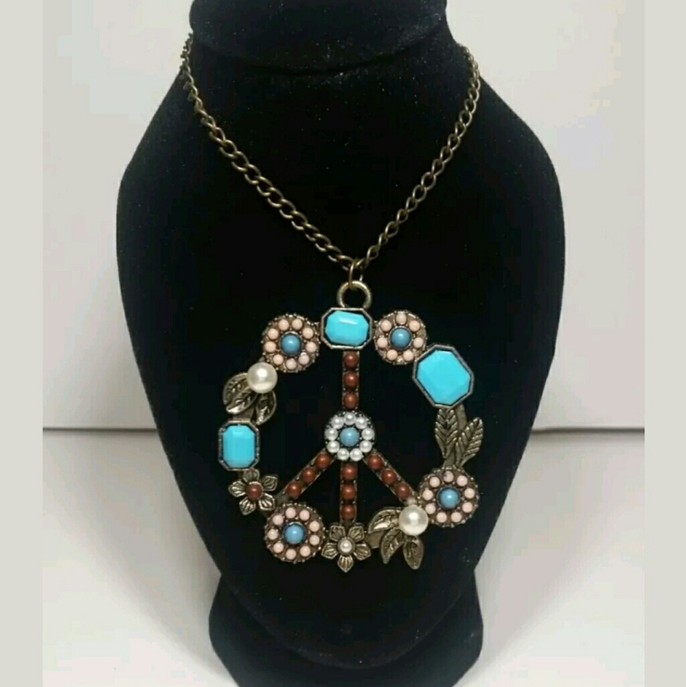 Hippie Peace Necklace